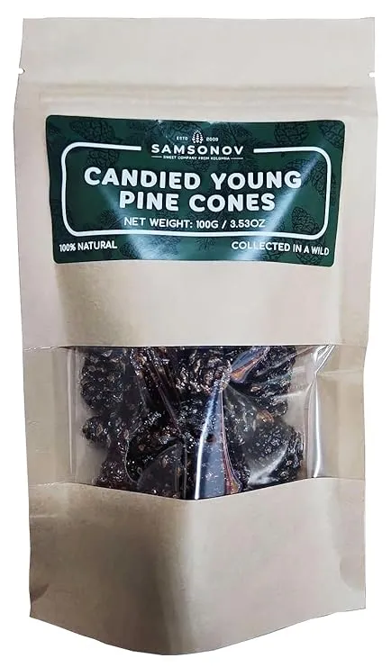 Candied Young Pine Cones - Siberian Delicacy by Samsonov 100g / 3.53oz