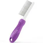 Detangling Pet Comb with Long &amp; Short Stainless Steel Teeth for Removing Matted 