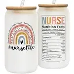 Nurse Gifts for Women - Nurse Appreciation Gifts - Nurse Christmas Gifts - Gifts for Nurses Women, Nursing Gifts, Nurses Gifts - RN Gifts for Nurses, Nurse Practitioner Gifts - 16 Oz Can Glass