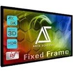 Akia Screens Fixed Frame Projector Screen 120 inch 16:9 8K 4K Ultra HD 3D Ready Wall Mount CineWhite UHD-B 120 Projection Screen for Indoor Movie