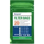 Dulytek Premium Nylon 20 Pcs Filter Bags, 100 Micron, 2 inch x 3 inch, Double-Stitching, Zero Blowouts