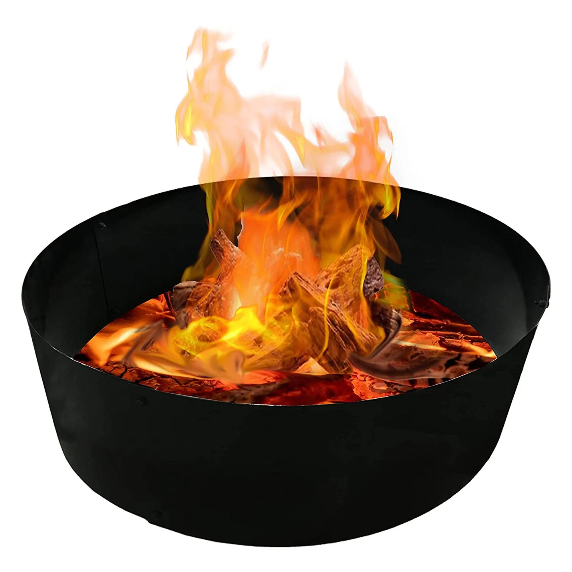  Fire Rings for Outdoors Heavy Duty – Fire Pit Ring 60&#034; – Fire Pit Insert 