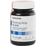 McKesson Iodoform Wound Packing Strip, &frac12; Inch x 5 Yard, 61-59245, 12/Case