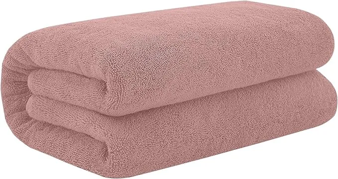 DAN RIVER 100% Cotton Jumbo Size Bath Sheet Pack of 1 (Red - 40x80 In) | 600 GSM Extra Large & Oversized Shower Towels | Ultra Soft, Highly Absorbent & Quick Dry Beach Towels | Spa, Gym & Hotel Use