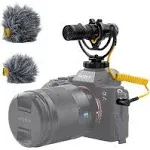 Deity V-Mic D4 Duo Dual Capsule Cardioid Microphone Camera-Mount Shotgun Mic ​Dual Mono/Stereo Recording Plug and Play with Rycote Shockmount for DSLR Camcorder Smartphone