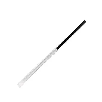 Karat C9125 (Black) 10.25" Giant Straws (8mm Diameter), Paper-Wrapped, Black (Case of 1200)