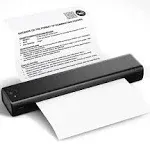 Portable Printers Wireless for Travel - M08F Bluetooth Thermal Printer, Suitable