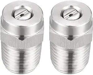 Uxcell Pressure Washer Nozzle 1/4NPT Thread Spray Tip 2 Pcs