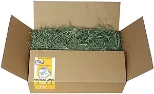 Grandpa's Best Orchard Grass Hay for Rabbits, Guinea Pigs, Chinchillas, Hamsters & Gerbils, 5lb Loose Boxed, Brown