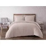 Brooklyn Loom Linen Duvet Set - Blush - Full/Queen