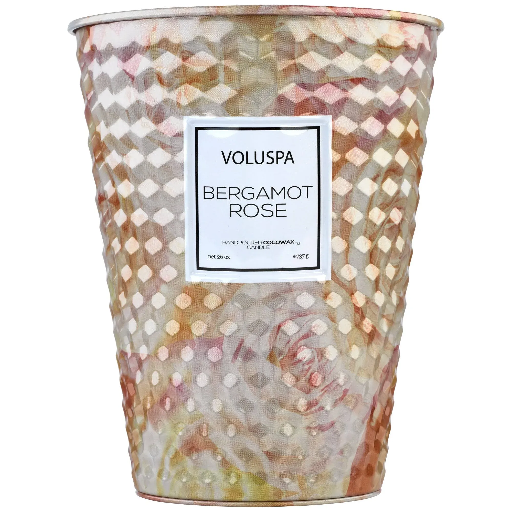 Voluspa Bergamot Rose 2 Wick Tin Table Candle