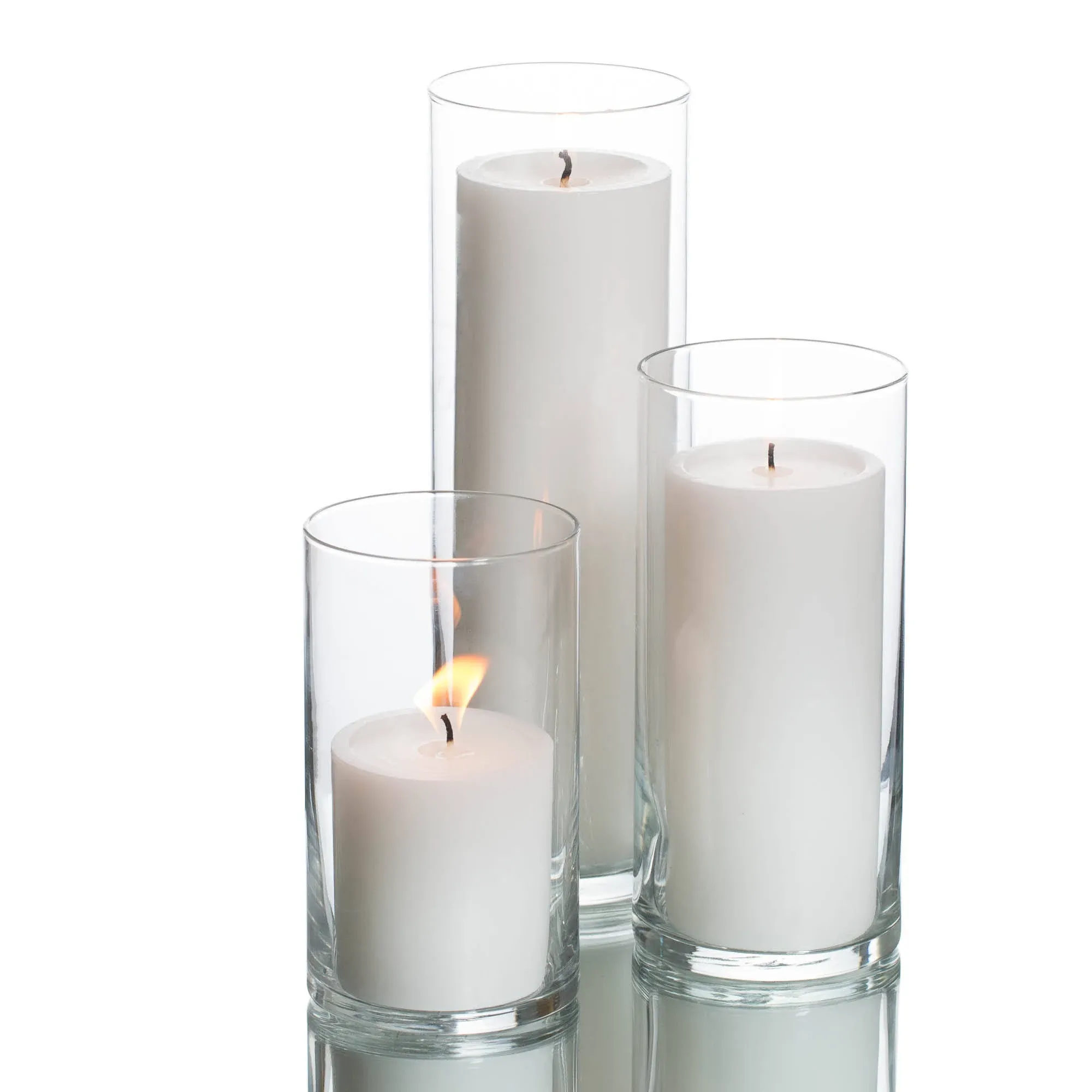 Richland Pillar Candles & Eastland Cylinder Holders Set