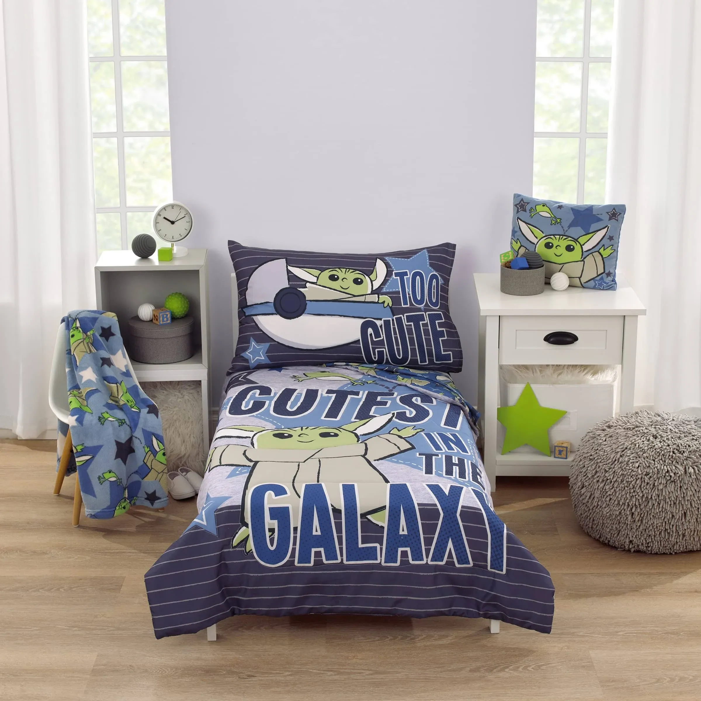 NoJo Star Wars The Child Cutest in The Galaxy Too Cute Grogu, Stars, Hover Pod,