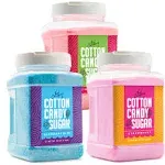 The Candery Cotton Candy Sugar Floss 3lbs 3 Pack Premium Flavors (Strawberry,..<wbr/>.