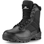 Black Waterproof Boots Military Tactical Work Boots Hiking Motorcycling Boots