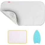 Upgraded Thick Ironing Mat,Travel Ironing Blanket Ironing Pad,Portable Double-Side Using,Heat Resistant Pad Cover for Washer,Dryer,Table Top,Countertop,Ironing Board for Small Space (22 x 47 inch)