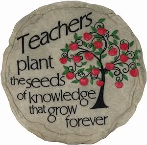 - Garden Décor - Teacher Stepping Stone - Decorative Stone for Garden