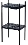 LockerMate Black Double Shelf Adjustable Width and Height to Fit Most School ...