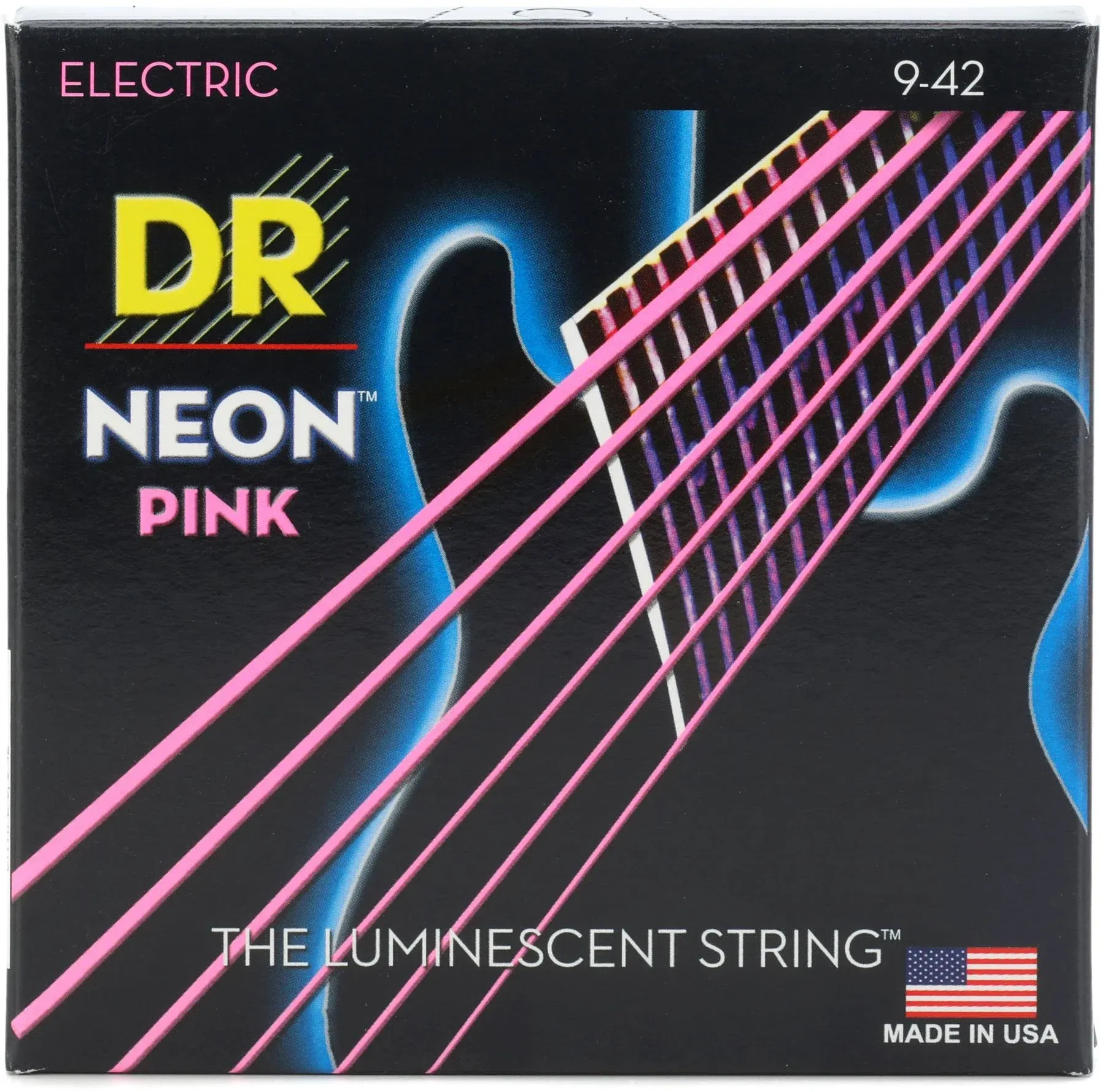 Dr Neon Pink Electric Guitar Strings NPE-9