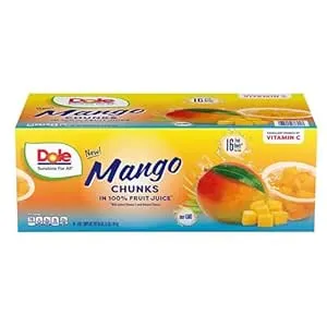 Dole Mango Chunks Fruit Cups