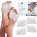 Dr. Frederick's Original Half Toe Sleeve Metatarsal Pads - 2 Pieces - Cushioning for Bunions Calluses and Blisters - Great for Diabetic Feet - for