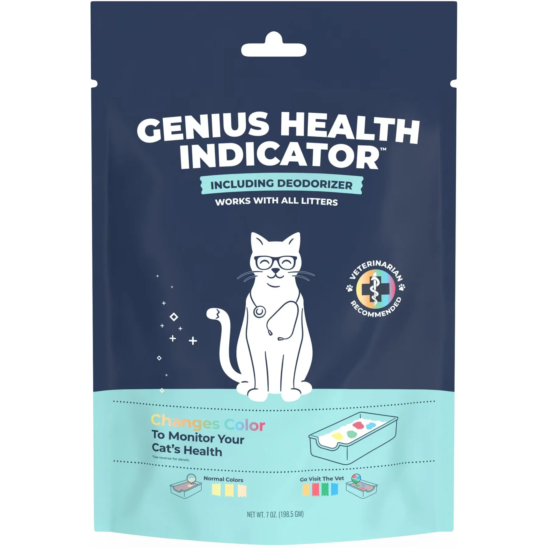 Genius Litter Genius Health Indicator with Deodorizer, 7-oz bag