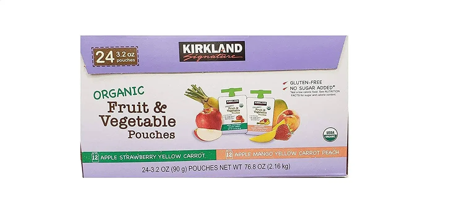 Kirkland Signature Organic Fruit and Vegetable Pouches Variety Pack