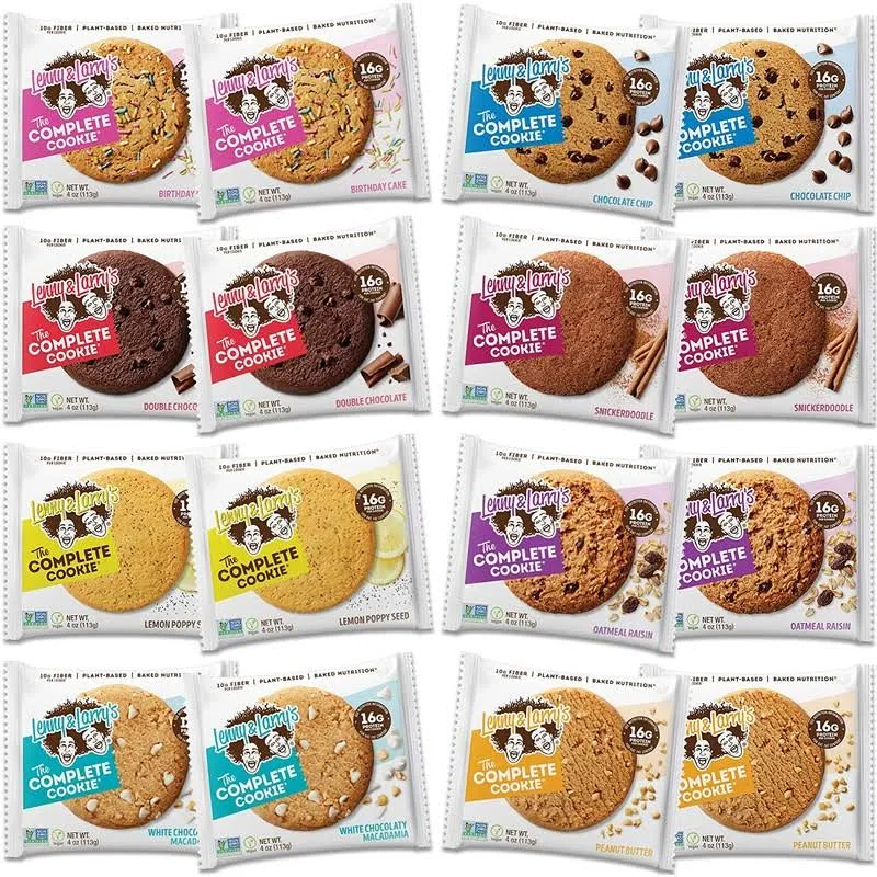 Lenny &amp; Larry&#039;s The Complete Cookie, 8 Flavor Variety Pack, Soft Baked, 16g 4 of