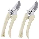 BUGUI Bypass Garden Pruning Shears - 2 Pack, Ultra Lightweight Hand Pruners Make