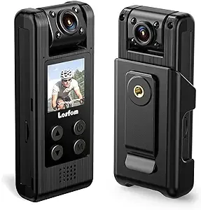 Losfom Z07 2K 64gb Body Worn Camera,1440P HD Body Camera with Rotatable Lens ...