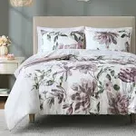 Madison Park Essentials - Alice Floral Comforter Set with Bed Sheets - Queen - Mauve