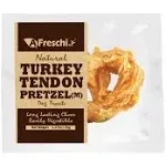 Afreschi Turkey Tendon for Dogs, Dog Treats for Signature Series, All Natural Human Grade Puppy Chew, Rawhide Alternative, 20 units/box Pretzel