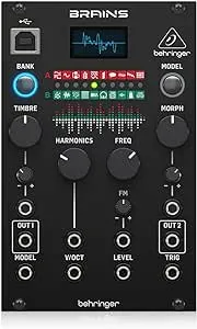 Behringer BRAINS High Resolution Multi-Engine Oscillator Module for Eurorack with 20 Synthesis Models, 96 kHz Sound Quality and OLED Oscilloscope