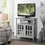 Convenience Concepts Big Sur Highboy TV Stand with Storage Cabinets - Faux Birch