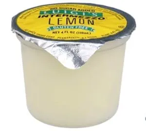 Luigis No Sugar Added Lemon Intermezzo, 4 Fluid Ounce -- 72 per case.