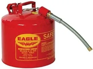 Eagle Type II Safety Can 5 Gallon Red Metal Spout