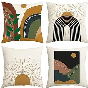 Fokusent Boho Abstract Pillow Covers