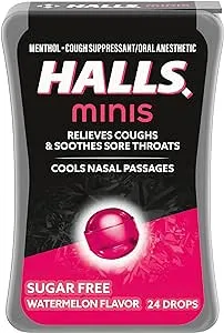 Halls Minis Sugar Free Watermelon - 24 Count