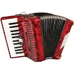 Hohner 48-BASS Accordion, Red