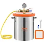 Vacuum Chamber Tempered Glass Lid Vacuum 5 Gal Degassing Chamber Silicone