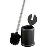 Bath Bliss Self Closing Lid Toilet Brush and Holder