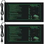 Seedling Heat Mat for Seed Starting for Indoor Plants Germination (2-Pack)