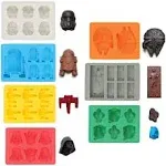 Sunerly Silicone Ice Tray Molds in Star Wars Character Shapes, Ideal for Choc...