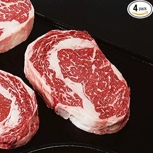 Gift Boxed American Style Kobe Boneless Ribeye Steaks, 4 Count, 12 oz Each from ...