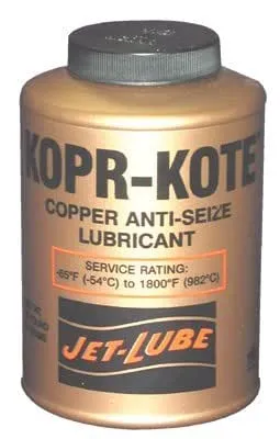 Jet-Lube 10002 Kopr-Kote High Temperature Anti-Seize Lubricant 1/2 lb