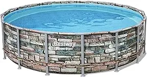 Bestway Power Steel 16\' x 48" Round Above Ground Pool Set