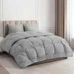 CGK Linens Goose Down Alternative Comforter - King - Light Gray