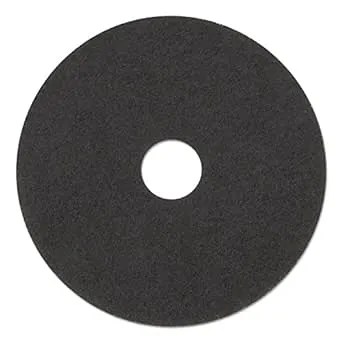 Boardwalk Stripping Floor Pads, 12" Diameter, Black, 5/carton