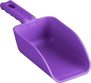 Vikan Remco 63008 Color-Coded Plastic Hand Scoop - BPA-Free Food-Safe Kitchen Utensils, Restaurant and Food Service Supplies, 16 oz, Purple