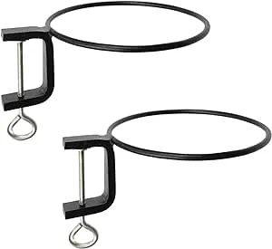 Achla Designs SFR-08C-2 Clamp-On Flowerpot Ring, Black